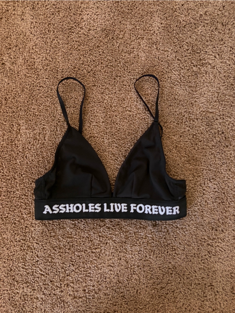 Assholes love forever bra